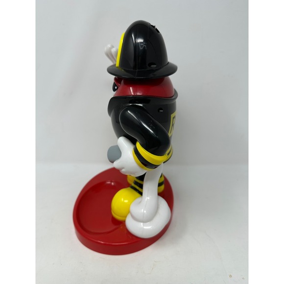 M&M's World Red Fireman Firefighter Candy Dispenser 2000837648 Red Black Yellow - Picture 2 of 6